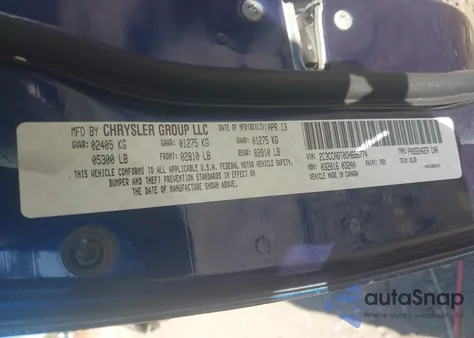 2013 Chrysler 300 300S from USA, damaged, VIN 2C3CCABT0DH686774